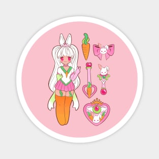 Magical Girl Bunny Magnet